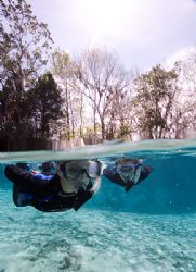 future divers in training. My son and my buddies son snor... by Michael Shope 